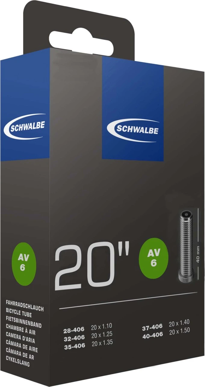 Schwalbe Schlauch AV Nr. 6 20" 1 Schwalbe Schlauch AV Nr. 6 20"
