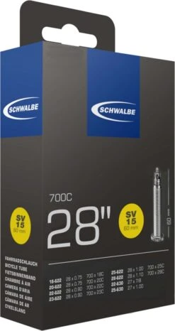 Schwalbe Schlauch SV 15 Lang, 28x3/4-1 1/8" 18/28-622/630 SV60mm