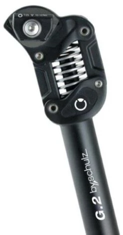 By.Schulz Federsattelstütze G.2, Ø30,9mm, 350mm, Schwarz,stand., 80-105 Kg