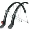 SKS Bluemels Schutzblechset M.Kabelkanal, 28", 53 Mm, Schwarz, Mit Spoiler U. Strahler