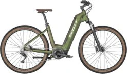 Scott Sub Cross ERIDE 10 Unisex Beetle Green / Titanium Flash 2022 - E-Bike Crossrad Tiefeinsteiger