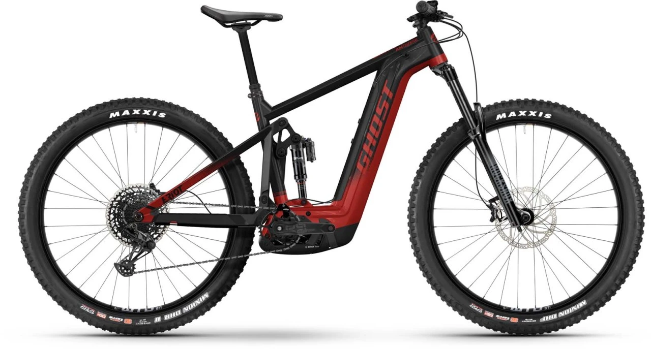 Ghost E-Riot AM Essential Black / Pearl Deep Red 2023 - E-Bike Fully Mountainbike 1 Ghost E-Riot AM Essential Black / Pearl Deep Red 2023 - E-Bike Fully Mountainbike