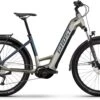 Ghost E-Teru Universal EQ Low Pearl Warm Grey / Pearl Dark Blue 2023 - E-Bike Hardtail Mountainbike Tiefeinsteiger
