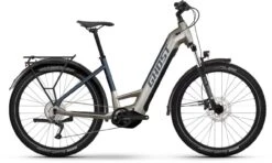 Ghost E-Teru Universal EQ Low Pearl Warm Grey / Pearl Dark Blue 2023 - E-Bike Hardtail Mountainbike Tiefeinsteiger