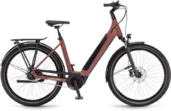 Winora Sinus N5f Maroonred Matt 2023 - E-Bike Trekkingrad Tiefeinsteiger