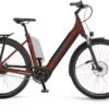 Winora Sinus N5f I625Wh Maroonred Matt 2022 - E-Bike Trekkingrad Tiefeinsteiger