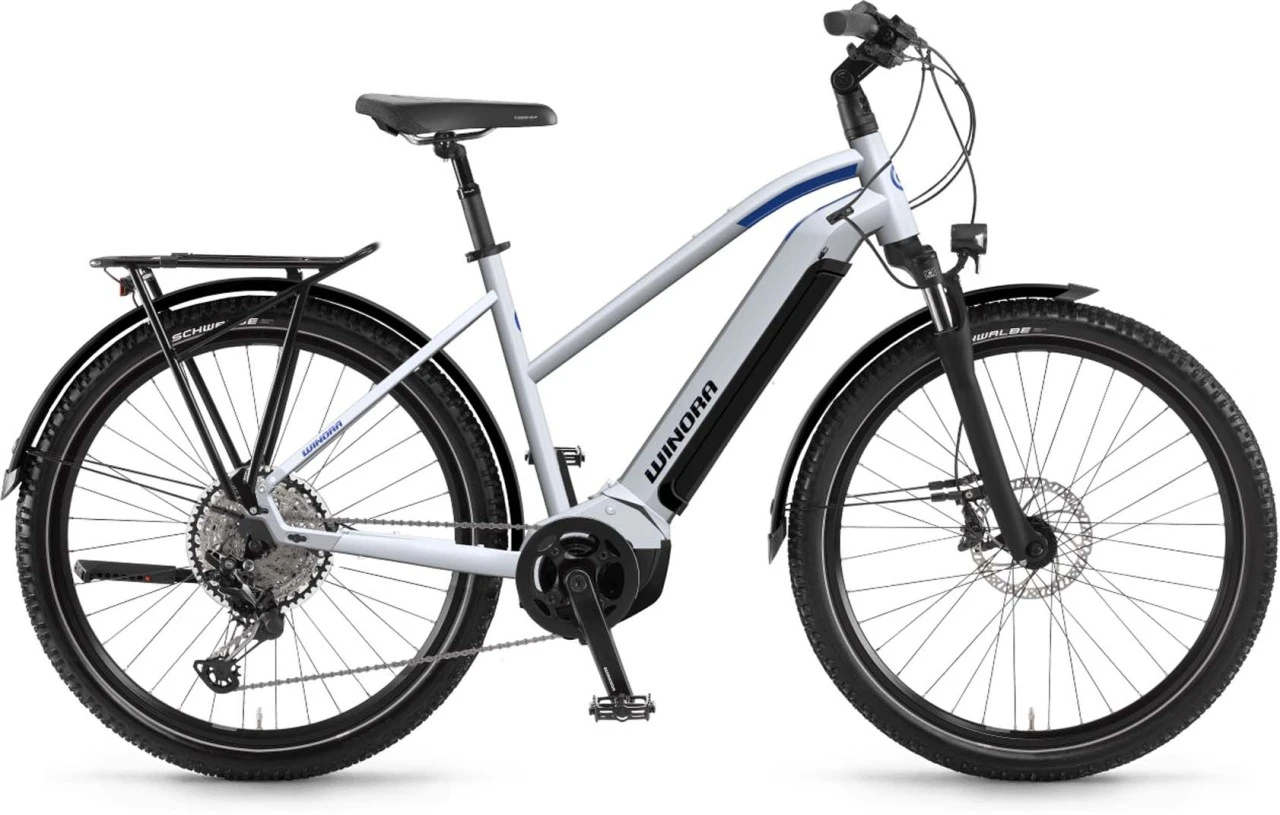 Winora Yucatan 12 I630Wh Winterwhite 2022 - E-Bike Trekkingrad Damen