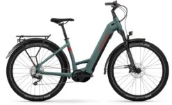 Winora Yucatan X12 Metallic Stone Blue Matte 2023 - E-Bike Trekkingrad Tiefeinsteiger