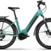 Haibike Trekking 7 Gloss Aqua Blk / Ink 2022 - E-Bike Trekkingrad Tiefeinsteiger