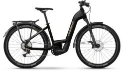 Haibike Trekking 11 Gloss Blk Metal / Tan 2022 - E-Bike Trekkingrad Tiefeinsteiger