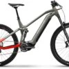 Haibike AllMtn 4 Gloss Khaki Red 2023 - E-Bike Fully Mountainbike