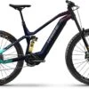 Haibike Nduro 8 Freeride Gloss Navy Pink Aqua Titan 2022 - E-Bike Fully Mountainbike