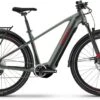 Haibike Trekking 5 Olive/red Gloss 2023 - E-Bike Trekkingrad Herren