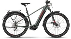 Haibike Trekking 5 Olive/red Gloss 2023 - E-Bike Trekkingrad Herren