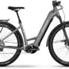 Haibike Trekking 7 Urban Grey/white Gloss 2023 - E-Bike Trekkingrad Tiefeinsteiger