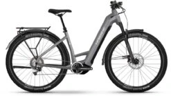 Haibike Trekking 7 Urban Grey/white Gloss 2023 - E-Bike Trekkingrad Tiefeinsteiger