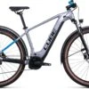 Cube Reaction Hybrid Performance 625 Allroad Polarsilver N Blue 2022 - E-Bike Hardtail Mountainbike