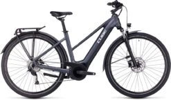 Cube Touring Hybrid ONE 625 Grey N White 2023 - E-Bike Trekkingrad Damen