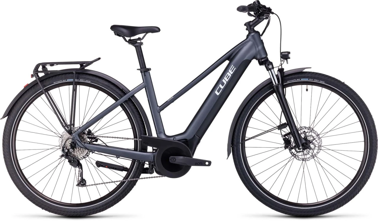 Cube Touring Hybrid ONE 625 Grey N White 2023 - E-Bike Trekkingrad Damen 1 Cube Touring Hybrid ONE 625 Grey N White 2023 - E-Bike Trekkingrad Damen