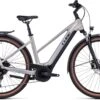 Cube Touring Hybrid Pro 625 Pearlysilver N Black 2023 - E-Bike Trekkingrad Damen