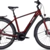 Cube Touring Hybrid EXC 625 Red N White 2023 - E-Bike Trekkingrad Herren