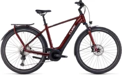 Cube Touring Hybrid EXC 625 Red N White 2023 - E-Bike Trekkingrad Herren