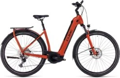 Cube Kathmandu Hybrid EXC 750 Red N Black 2023 - E-Bike Trekkingrad Tiefeinsteiger