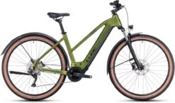 Cube Nuride Hybrid Pro 625 Allroad Shinymoss N Black 2023 - E-Bike Trekkingrad Damen