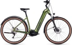 Cube Nuride Hybrid Pro 750 Allroad Shinymoss N Black 2023 - E-Bike Trekkingrad Tiefeinsteiger