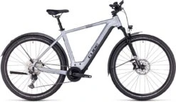 Cube Nuride Hybrid EXC 625 Allroad Polarsilver N Black 2023 - E-Bike Trekkingrad Herren