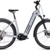 Cube Nuride Hybrid EXC 750 Allroad Polarsilver N Black 2023 - E-Bike Trekkingrad Tiefeinsteiger
