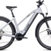 Cube Nuride Hybrid EXC 750 Allroad Polarsilver N Black 2023 - E-Bike Trekkingrad Damen