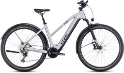 Cube Nuride Hybrid EXC 750 Allroad Polarsilver N Black 2023 - E-Bike Trekkingrad Damen