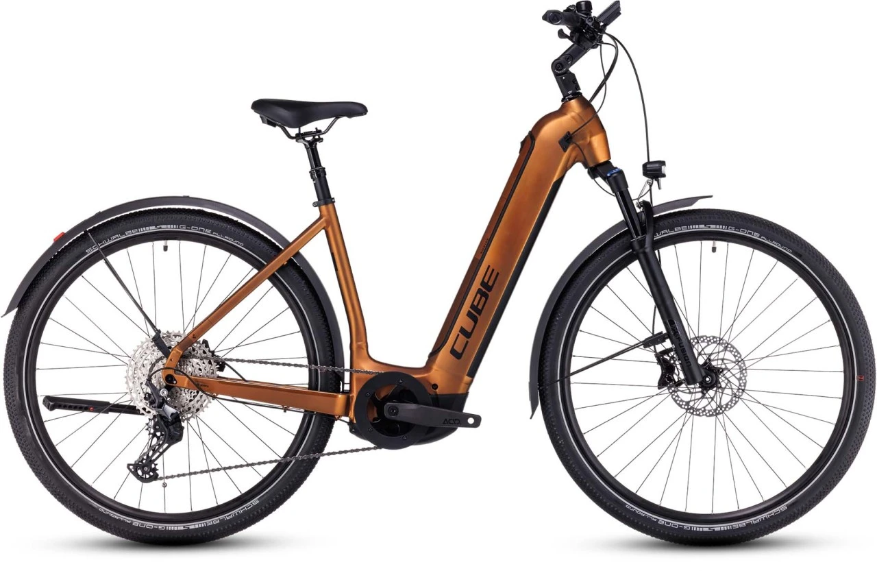 Cube Nuride Hybrid EXC 750 Allroad Caramel N Black 2023 - E-Bike Trekkingrad Tiefeinsteiger 1 Cube Nuride Hybrid EXC 750 Allroad Caramel N Black 2023 - E-Bike Trekkingrad Tiefeinsteiger