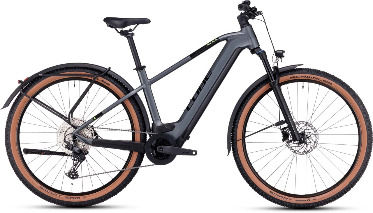 Cube Reaction Hybrid Pro 625 Allroad Flashgrey N Green 2023 - E-Bike Hardtail Mountainbike 1 Cube Reaction Hybrid Pro 625 Allroad Flashgrey N Green 2023 - E-Bike Hardtail Mountainbike