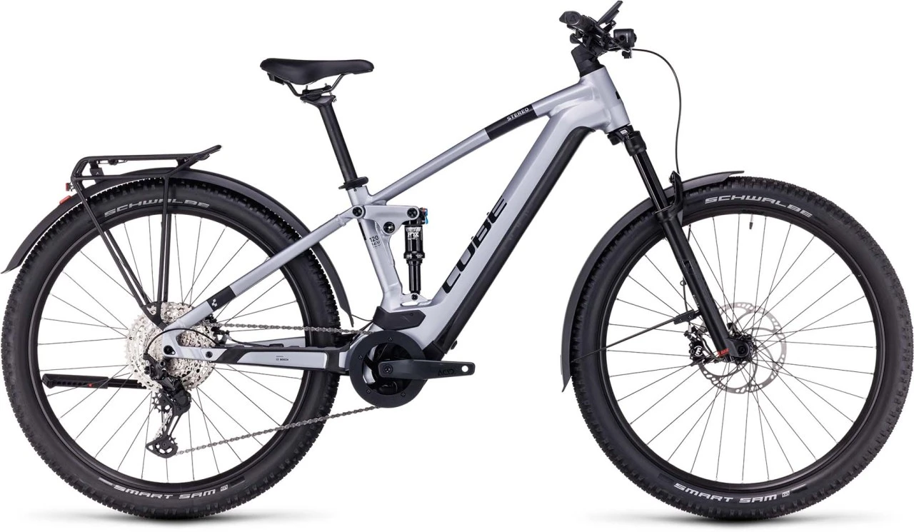 Cube Stereo Hybrid 120 Race Allroad 750 Polarsilver N Black 2023 - E-Bike Fully Mountainbike 1 Cube Stereo Hybrid 120 Race Allroad 750 Polarsilver N Black 2023 - E-Bike Fully Mountainbike