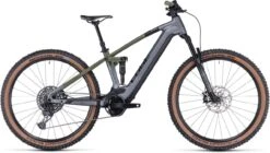 Cube Stereo Hybrid 120 TM 750 Flashgrey N Olive 2023 - E-Bike Fully Mountainbike