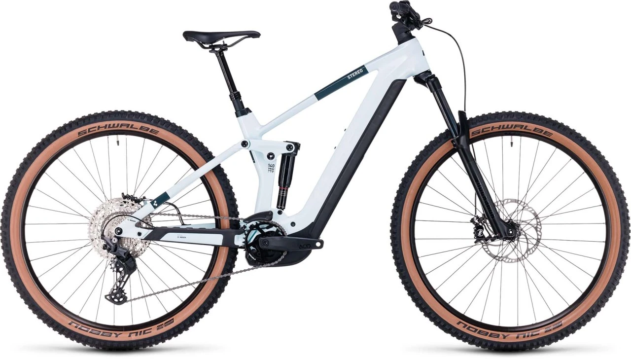 Cube Stereo Hybrid 140 HPC Pro 750 Frostwhite N Grey 2023 - E-Bike Fully Mountainbike 1 Cube Stereo Hybrid 140 HPC Pro 750 Frostwhite N Grey 2023 - E-Bike Fully Mountainbike