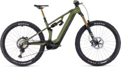 Cube Stereo Hybrid ONE55 C:68X TM 750 29 Olive N Chrome 2023 - E-Bike Fully Mountainbike