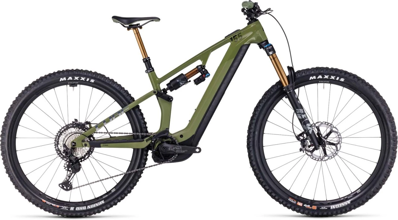 Cube Stereo Hybrid ONE55 C:68X TM 750 29 Olive N Chrome 2023 - E-Bike Fully Mountainbike 1 Cube Stereo Hybrid ONE55 C:68X TM 750 29 Olive N Chrome 2023 - E-Bike Fully Mountainbike
