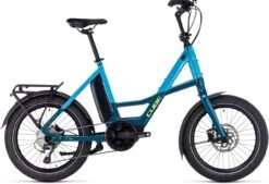 Cube Compact Sport Hybrid 500 Blue N Lime 2023 - E-Bike Kompaktrad