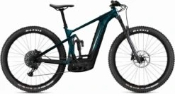 Ghost E-Riot AM CF Advanced Dirty Blue / Black Glossy / Matt 2023 - E-Bike Fully Mountainbike