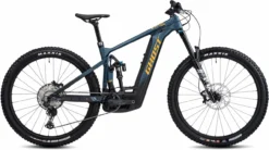 Ghost E-Riot EN CF Pro Dirty Blue / Dirty Orange Glossy / Matt 2022 - E-Bike Fully Mountainbike