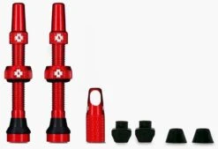 Muc-Off Tubeless Valve Kit Universal For MTB & Road Red 60