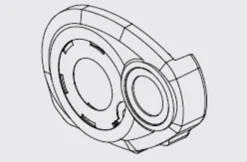 Bosch Design-Deckel Performance Line Grau Rechts BDU2xx