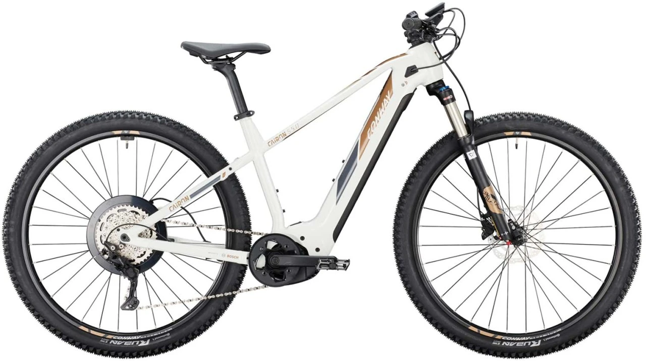 Conway Cairon S 5.0 750 Pearlwhite / Brown Metallic 2022 - E-Bike Hardtail Mountainbike 1 Conway Cairon S 5.0 750 Pearlwhite / Brown Metallic 2022 - E-Bike Hardtail Mountainbike