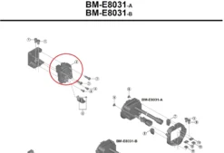 Shimano STePS Obere Befestigungseinheit Akkuhalter BM-E8031
